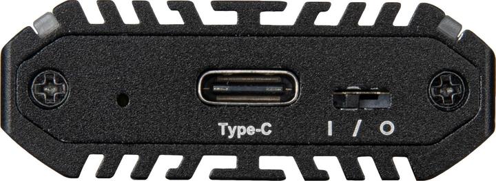 Actual product image Silverstone Technology SST-MS13 - USB-C 3.2 Gen2 10 Gbps NVMe / SATA M.2 SSD RGB Enclosure, 71175, Sc (M.2)