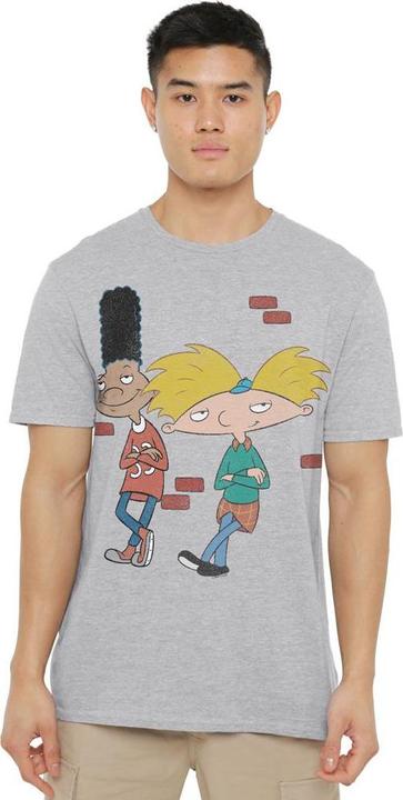 Immagine prodotto Hey Arnold! Leaning Maglietta Arnold e Gerald Uomo (4XL)
