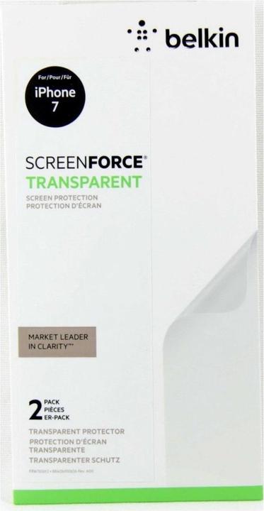 Actual product image Belkin ScreenForce (2 Piece, Apple iPhone 7)
