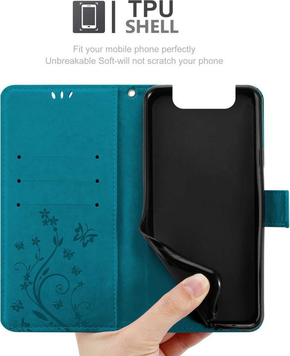 Image du produit Cadorabo Coque pour Samsung Galaxy A80 / A90 4G pour Fleur Book (Samsung Galaxy A80)