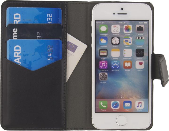 Actual product image Mobilizera Universal Cover Med Cortlommer M Sort Max125mm X 60mm (Sony Xperia Pro, Apple iPhone 5s, Samsung Galaxy W I8150, Apple iPhone SE, Nokia Asha 303, Nokia E6-00, Apple iPhone 5, Apple iPhone 4, Apple iPhone 4s, Doro 1370, Nokia 225, Samsung Omnia W I8350, Nokia X2-01, HTC Desire S, Apple iPhone 5c, HTC One V)