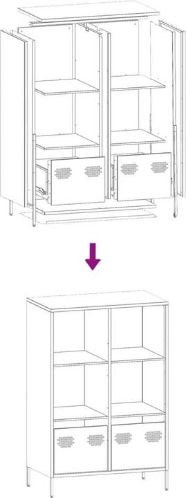 Actual product image VidaXL Highboard (68 x 39 x 103.5 cm)
