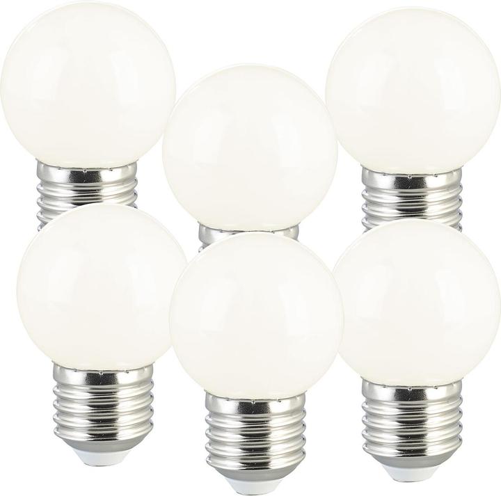 Produktbild Luminea 12er-Set LED-Lampen (E27, 1 W, 50 lm, 12 x, G)