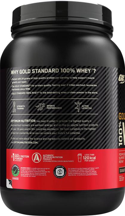 Produktbild Optimum Nutrition Gold Standard 100% Whey (Double Rich Chocolate, 1 Stk., 896 g)
