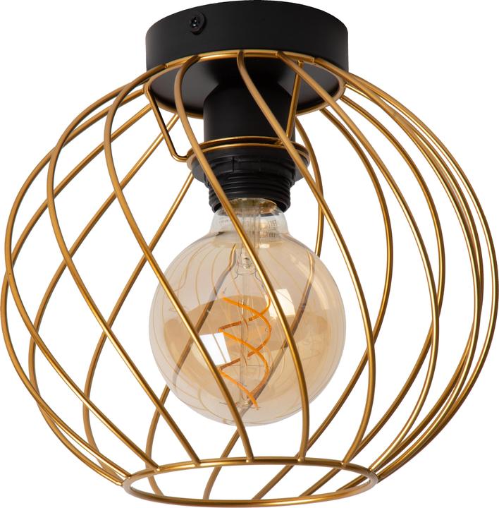 Produktbild Lucide DANZA - Deckenleuchte - Ø 25 cm - 1xE27 - Mattes Gold / Messing 21128/25/02 (E27)