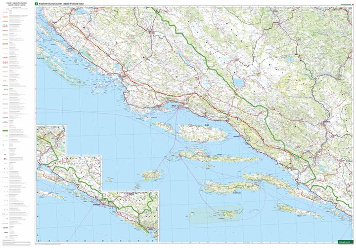 Produktbild Kroatien Küste, Strassen- und Freizeitkarte 1:200.000, freytag & berndt