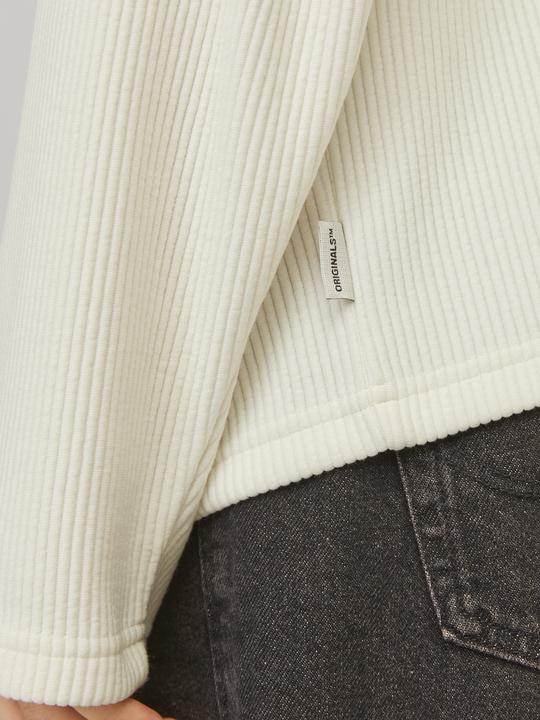 Actual product image Jack & Jones Jorrick Plisse Sweat Zip Split Polo Ln (L)