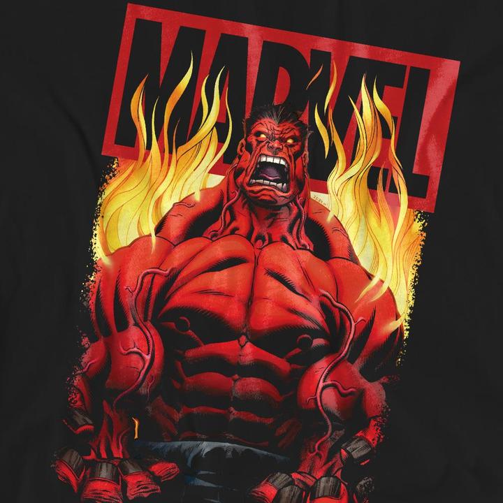 Immagine prodotto Maglietta Hulk Rosso Fuoco Adulto Unisex (L)