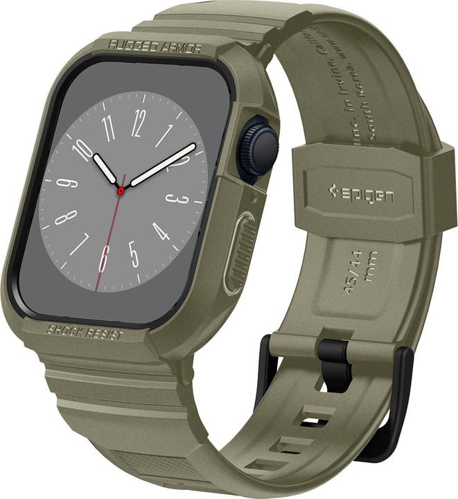 Produktbild Spigen RUGGED ARMOR?PRO? APPLE WATCH 4 / 5 / 6 / 7 / 8 / SE (44 / 45 MM) VINTAGE KHAKI (44 mm, 45 mm, Thermoplastisches Polyurethan (TPU))