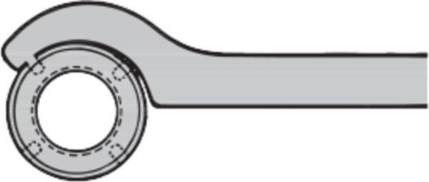 Actual product image Amf Hook spanner with pin (62 mm, 58 mm, 60 mm)