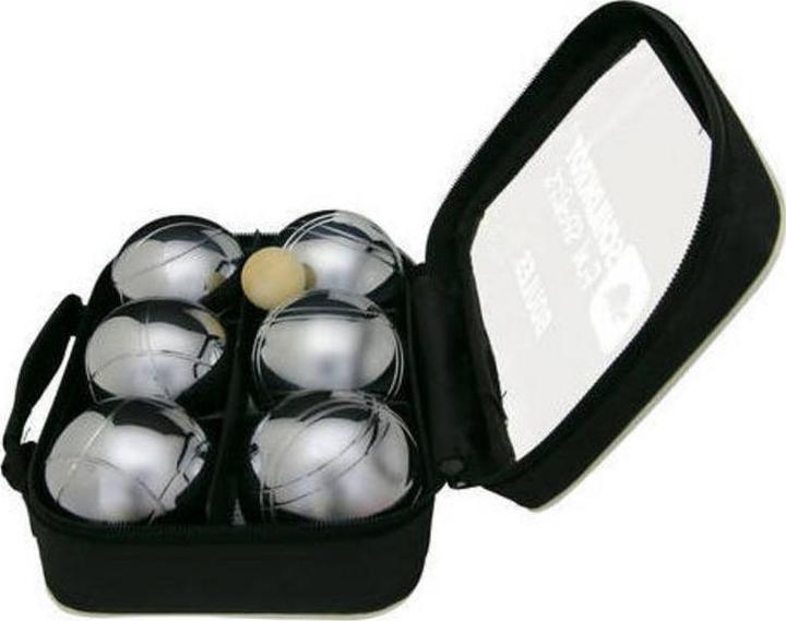 Immagine prodotto Schildkröt Set di bocce / Boccia / Pentanque in acciaio (6 x, 72.50 mm)