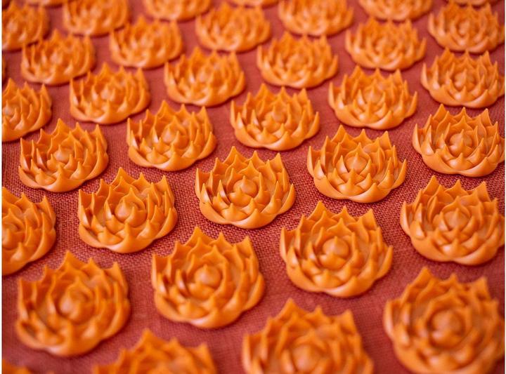 Produktbild Pranamat Eco Massage Set – Matte und Kissen dunkelorange
