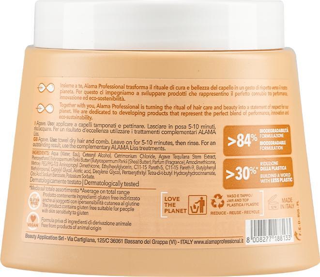 Valori nutrizionali e ingredienti Alama Professional Maschera Liscio Perfetto 500ml (500 ml)