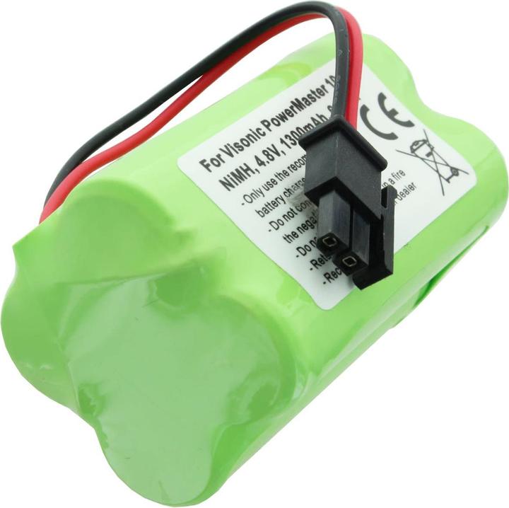 Image du produit AccuCell 2000mAh Akku passend für Visonic PowerMaster 10 Akku-NiMH GP130AAM4YMX 4,8 Volt max. 9,6Wh (1 pcs, 2000 mAh, Piles rechargeables + chargeur)