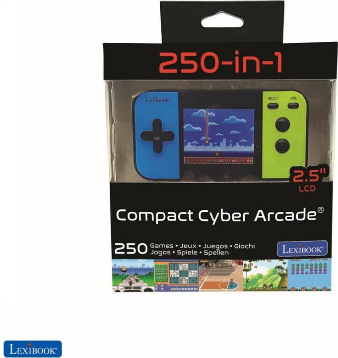 Produktbild Lexibook JL2377 Compact Cyber Arcade Tragbare Spielkonsole, 250 Gaming, LCD, Batteriebetrieben, Vid