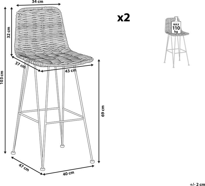 Actual product image Beliani Cassita