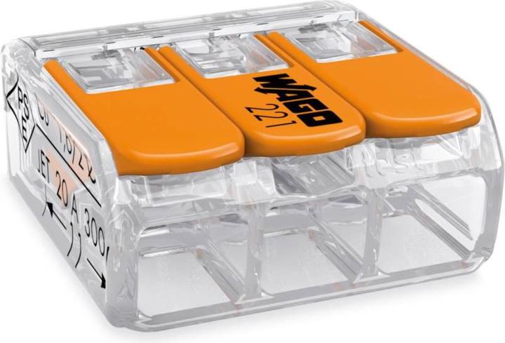 Produktbild Wago Verbindungsklemme COMPACT 3-fach (50 Stück)