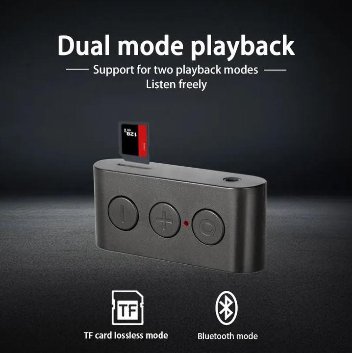 Produktbild PhoneLook Mini Bluetooth 5.0 Audio Empfänger BR03 mit TF Kartenslot und AUX 3.5mm Anschluss fürs Auto (Sender & Empfänger)