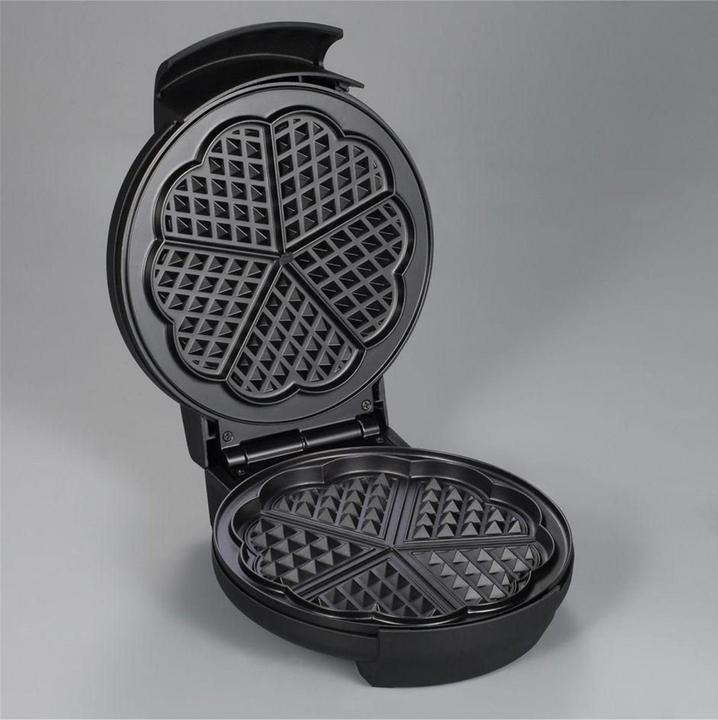 Actual product image Severin 2103 stainless steel brushed-black, 1300 W, heart-shaped, number of wafers 5