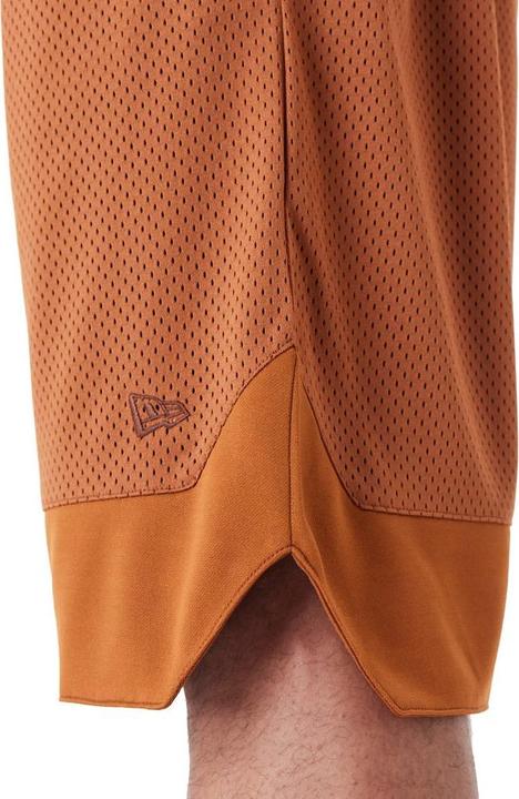 Actual product image New Era Overized Mesh Basketball Shorts earth brown (XL)