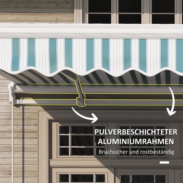Produktbild Outsunny Gelenkmarkise mit Handkurbel (2.45 m)