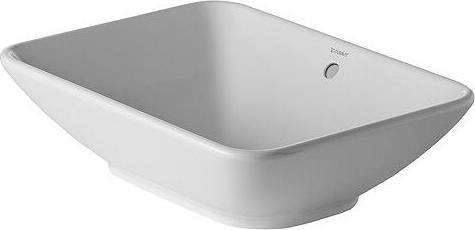 Actual product image Duravit Countertop basin BACINO w ÜL o HLB 550x420mm without tap hole white (420 mm, 550 mm)