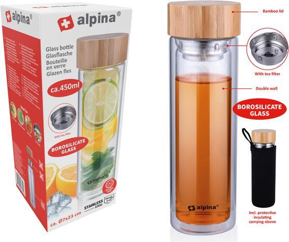 Actual product image alpina Glass Bottle (0.45 l)