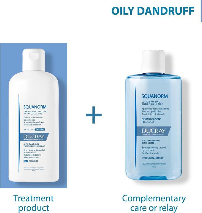 Produktbild Ducray Squanorm Shampoo 200ml (200 ml, Flüssiges Shampoo)
