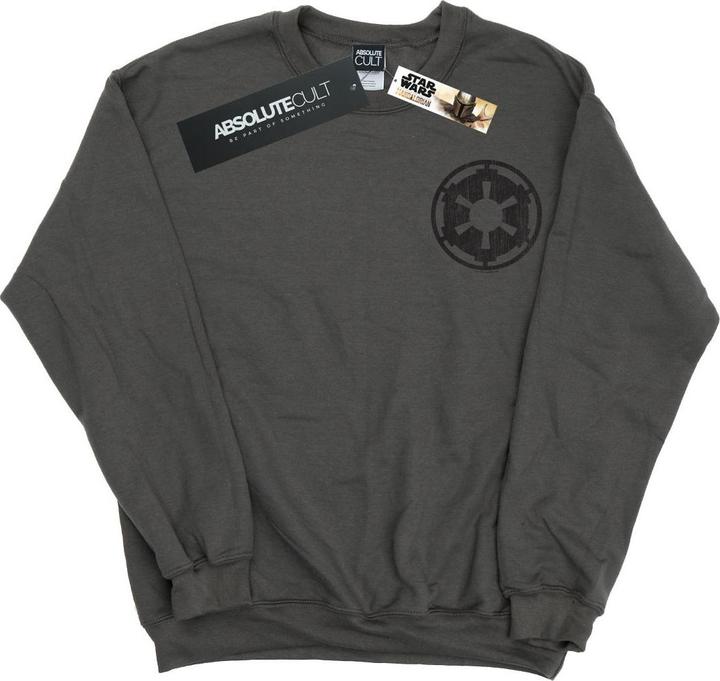 Star Wars The Mandalorian Galactic Empire Insignia Breast Print Sweatshirt Jungen