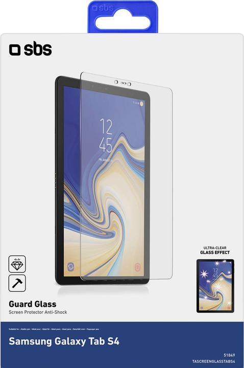 Actual product image SBS Glass screen protector for Samsung Galaxy Tab S4 (Galaxy Tab S4)