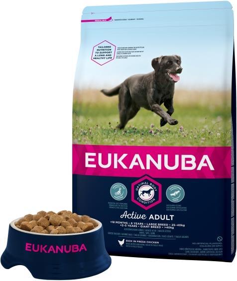 Produktbild Eukanuba Aktive Adult Large Breed Huhn (Adult, 1 Stk., 3000 g)
