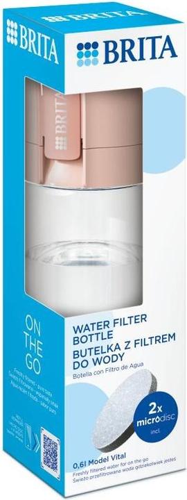 Immagine prodotto Brita Bottiglia con filtro a 2 dischi Vital Peach (0.60 l)