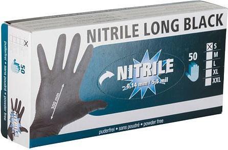 Produktbild Kerbl Nitrilhandschuhe, 50 Stück, Grösse L, schwarz (L)