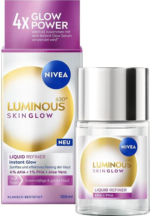 Actual product image NIVEA Luminous630® Skin Glow Liquid Refiner (Exfoliation, 100 ml)