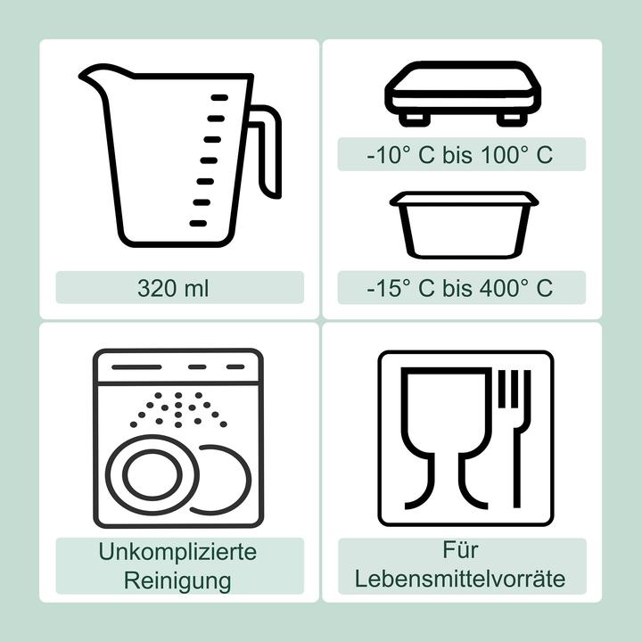 Produktbild Relaxdays Glasbehälter-Set (0.32 l)