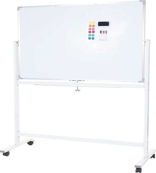 Produktbild Mendler Whiteboard HWC-C85, Magnettafelmobil rollbar inkl. Zubehör - 180x100cm (180 x 100 cm)