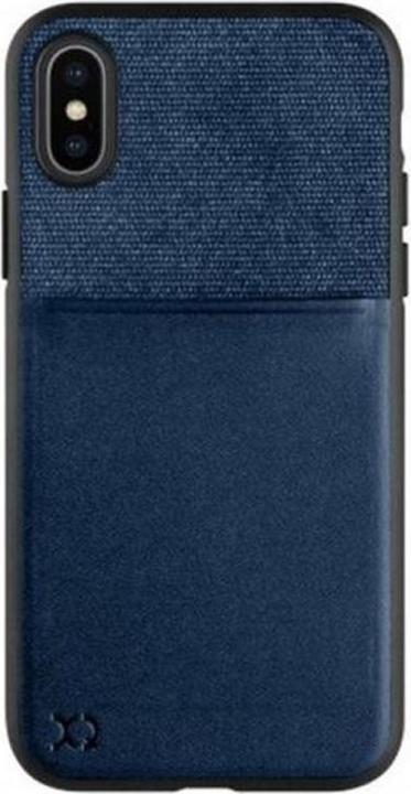 Actual product image Xqisit Card Case dark blue (Apple iPhone XS)