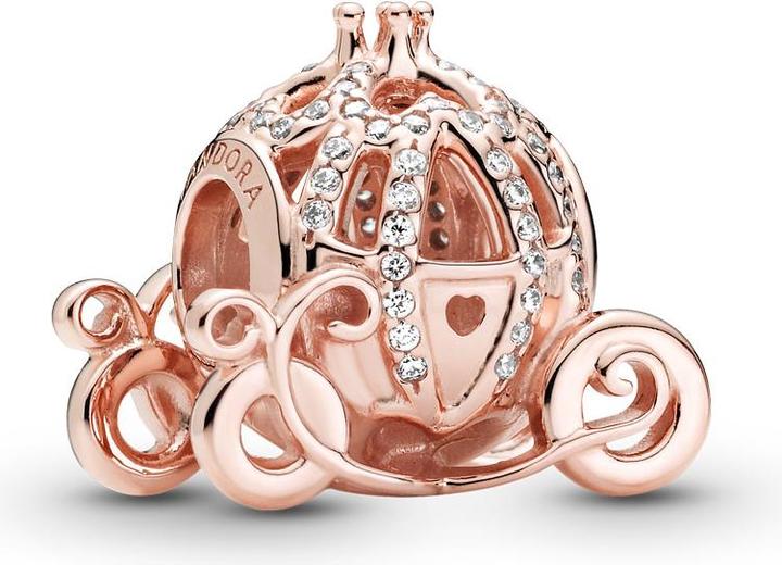 Immagine prodotto Pandora Disney Rose Cenerentola Charm a forma di zucca (placcato oro rosa, Metallo)