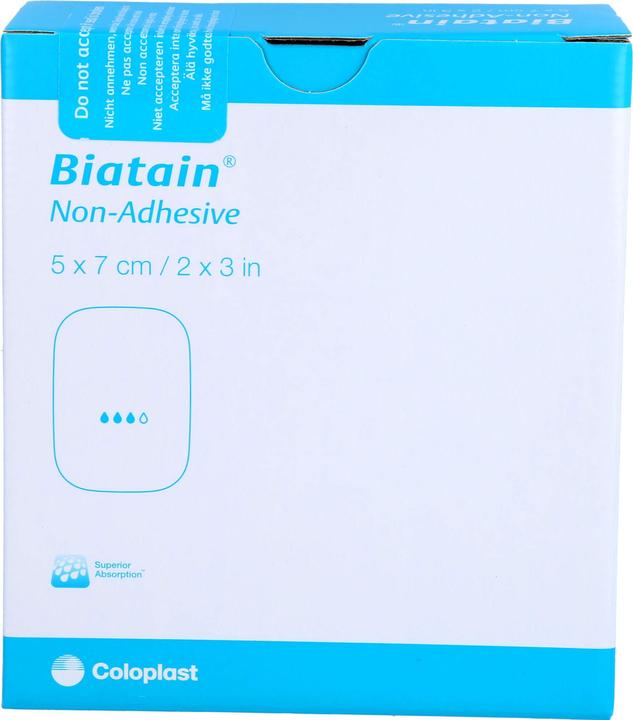 Produktbild Coloplast Biatain Schaumverband nicht-haftend 5x7cm, 10 St VER