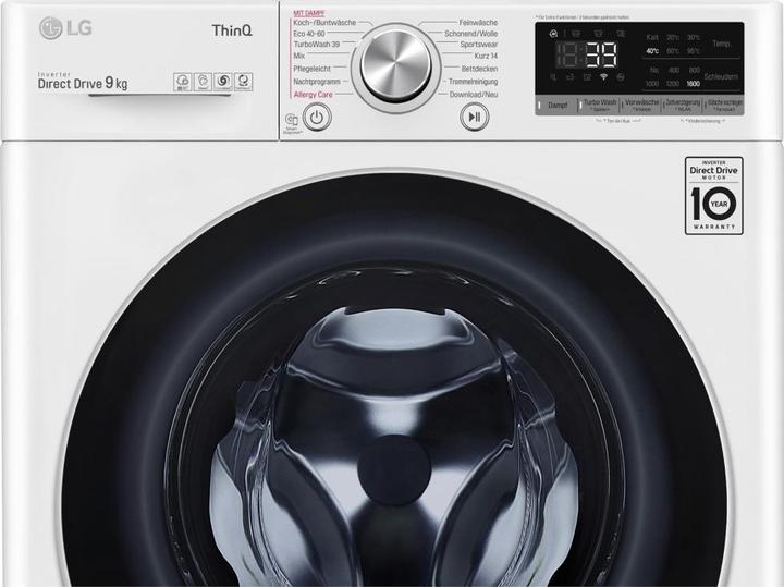 Actual product image LG F6WV709P1 - Washing machine - WiFi - Width: 60 cm (9 kg, Left)