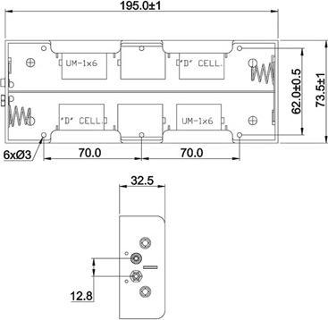 Actual product image Goobay Battery holder
