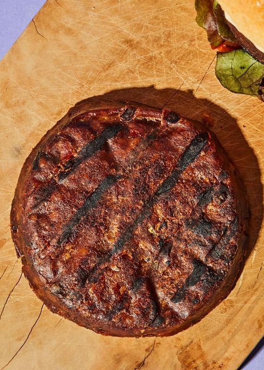 Immagine prodotto KoRo Prodotto biologico vegano in stile hamburger con seitan, shiitake e paprika (160 g)