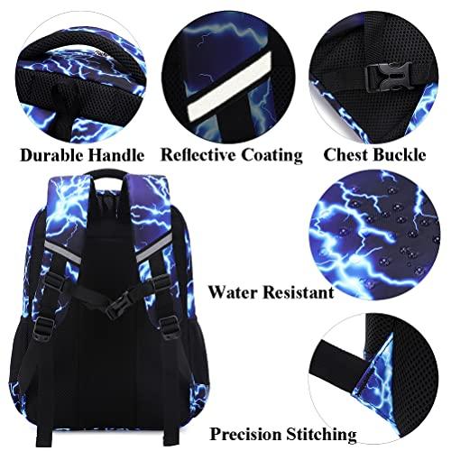 Immagine prodotto Only-Bags.Store Set di borse per la scuola con pranzo al sacco Astuccio per matite Zaino scolastico per adolescenti