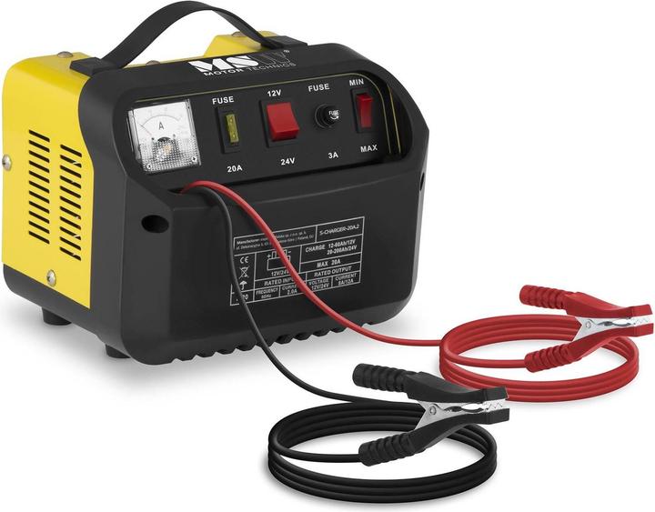 Produktbild MSW Autobatterie Ladegerät Kfz Pkw Ladegerät Batterie 12 24 V 8 12 A Werkstatt (12V, 24V, 12 A)