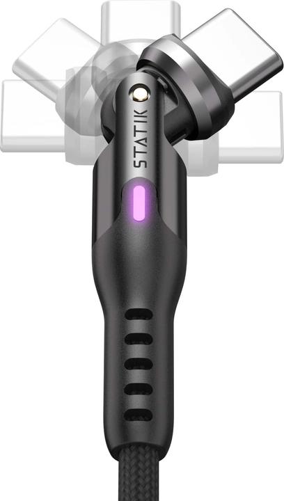 Actual product image Statik 360° rotatable USB-C to USB-C cable 3.0m (3 m, USB 3.0)