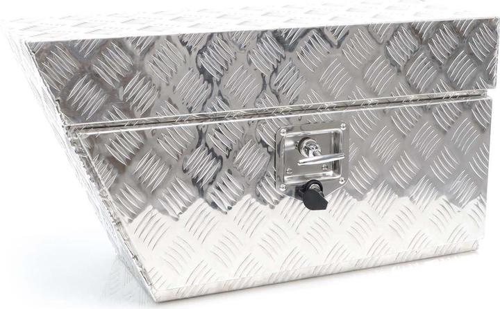 Produktbild XPOtool Aluminium Unterflurbox Links 75x25x40cm Deichselbox Staubox Staukasten
