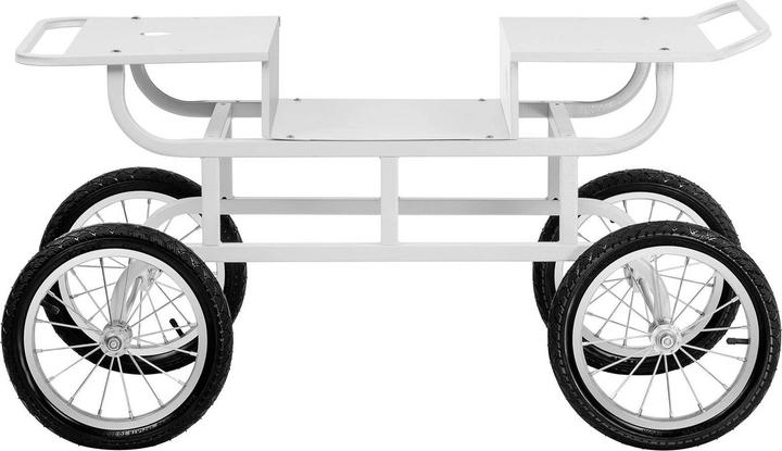 Image du produit Royal Catering Chariot pour machine barbe à papa - 4 roues - Blanc