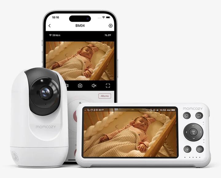 Momcozy Video Baby Monitor BM04 5,5 inch (Babyphone mit Kamera, 300 m)