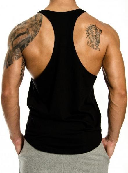 Actual product image Gym Generation No Pain No Gain Stringer BLACK (L)