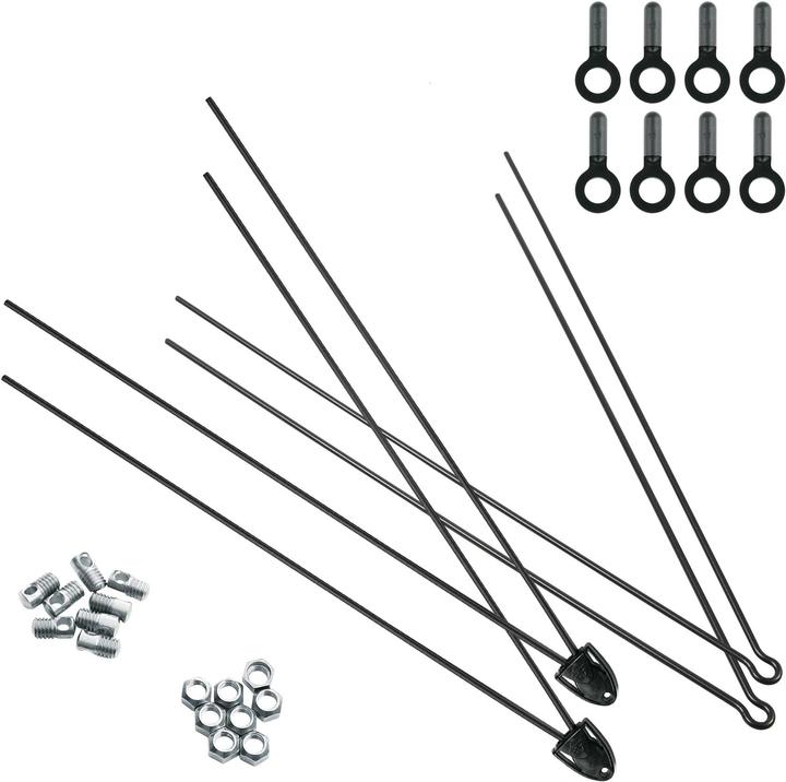 Produktbild SKS V-Strebentüte 3,0 V2A Gepulvert 355mm inklusive Zubehör (Schutzblech hinten)
